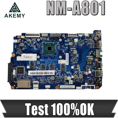 Akemy For Lenovo ideapad 110-15IBR Laptop Motherboard SR2KN N3060 4GB RAM 5B20L46211 CG520 NM-A801 MAIN BOARD