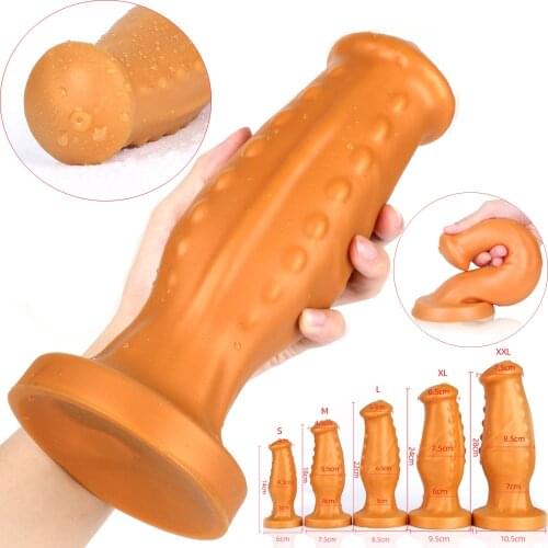 2021 Huge Anal Plug Thick Silicone Dildo Butt Plug Prostate Massager BDSM Anus Expansion G Spot Masturbation Sex Toys For Woman