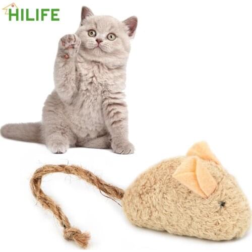 Simulated Plush Mouse Interactive Chewing Toy Cat Supply 3 Pieces/set with Catnip Mouse Trainning