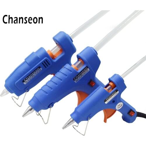 Chanseon 20W 40W 60-100W EU Hot Melt Glue Gun DIY Thermo Electric Silicone Adhesive Gun Heat Temperature Tool Glue Stick