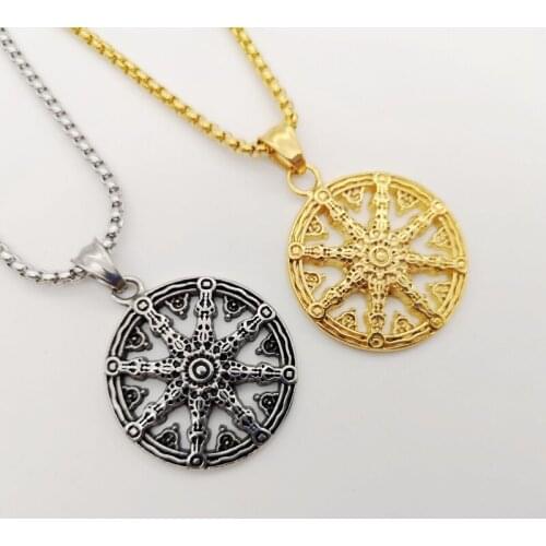 New Gold/silver color stainless steel rudder necklace pendant mens/womens fashion hip hop necklace fashion jewelry BLKN0157