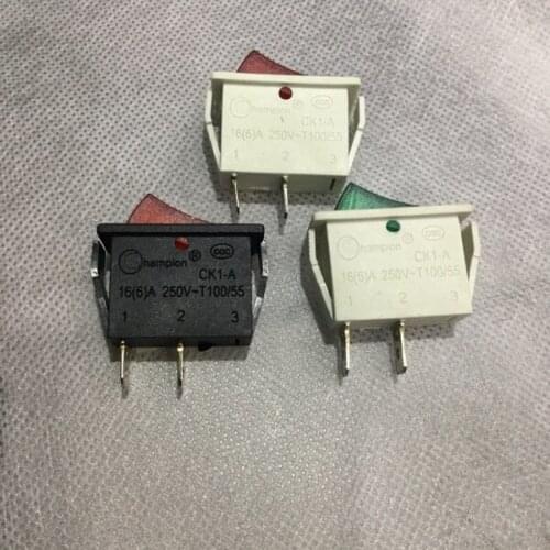 Original new 100% CK1-A rocker switch 16A250V-T100/55 super current 2pin 2 gear