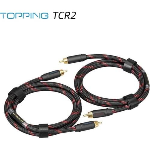 TOPPING TCR2 6N Single Crystal Copper Gold-Plated RCA Professional Audio Cable