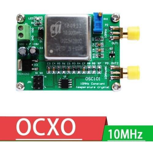 Adjustable OCXO Frequency Reference 10MHz 2.5M 1M 100K 10K 1K 10Hz 2Hz Thermostatic Crystal Oscillator Module for Ham Radio