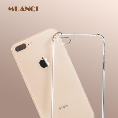 Luxury Anti-knock shockproof Transparent Silicone Phone case For iphone X XS XR XS MAX 6 7 8 6S Plus clear soft cover cases