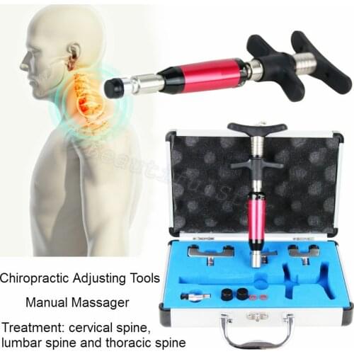 Manual Chiropractic Adjusting Gun Adjust Spine Tools For Cervical Spondylosis Lumbar Pain Relax Neck and Shoulder Health Massage