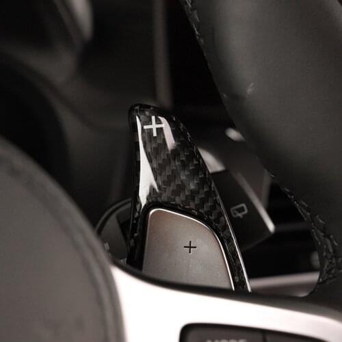 Steering Wheel Paddle Shift Shifter For BMW 5 SERIES G30 G38/7 SERIES G11 G12/ X4 F26/ M5 F90 2018 2019 2020 Carbon Fiber