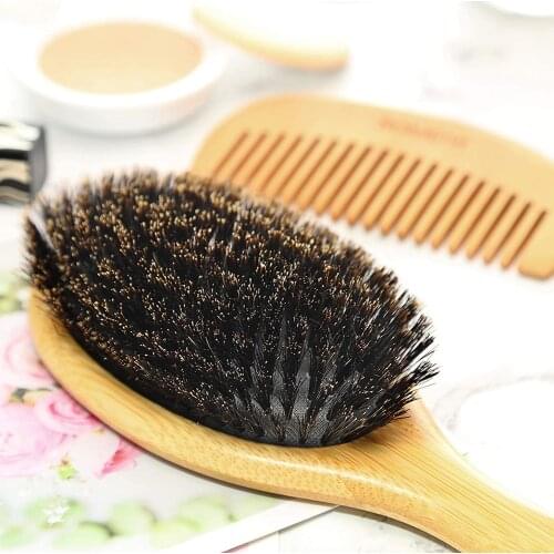 Pro Salon Hair Care Styling Tool Anti-static Bristles Hair Brush Daily Resistant Moisture Salon Massage Comb