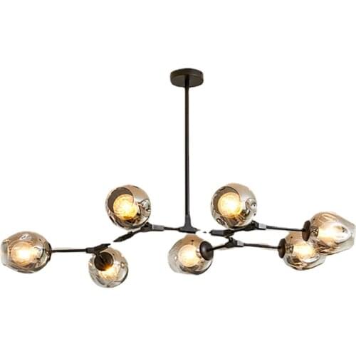 Modern Chandeliers Dining Room Living Room Gold Chandelier Lighting Black Molecular Light Ball Light Bedroom Cafe Led Light