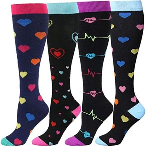 Sport Compression Stockings Unisex Breathable Pressure Nylon Varicose Vein Stocking Leg Relief Pain Stockings For Men Travel