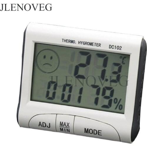 Indoor Digital Thermometer Hygrometer Accurate Room Temperature Gauge Home Humidity Monitor Alarm Clock Memorized MAX MIN