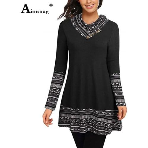 Plus size 4xl 5xl 2021 Spring Autumn Women Elegant Top Casual Loose Shirts Pile Collar Tunic Clothing Patchwork Tees Shirt Femme