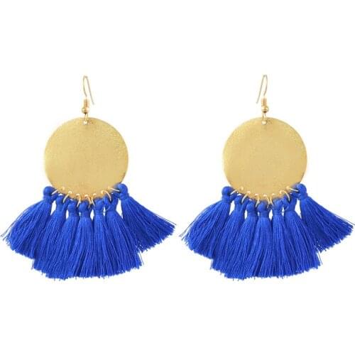 Bohemian Pendientes mujer moda 2018 For Women Girls Party Big Long Thread tassel Drop Earrings Statement Brincos Ethnic Jewelry