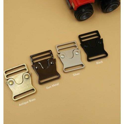 NEW 3 Colors 5Pcs For 25mm Webbing Strap Quick Release Buckles Side Release Metal Buckles Shackle For DIY Bags Parts Accessories
