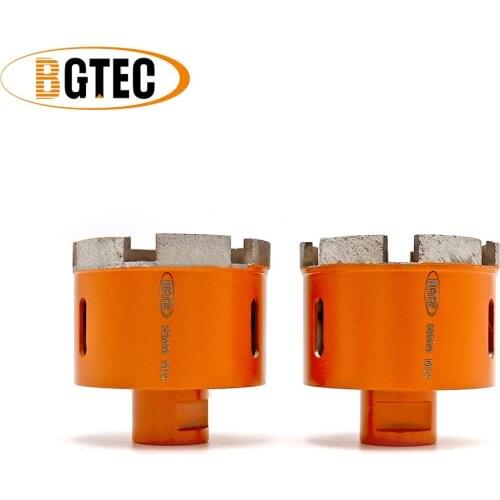 BGTEC 2pcs Diameter 68mm Diamond Welded Drilling Core Bits (Wet) M14 thread for drilling granite and marbel hole saw