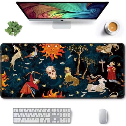 Large Mouse Pad L Extended Gaming Mouse Pad Waterproof Table Mat Non-slip Laptop Keyboard Mouse Pad Suitable for Office and Home