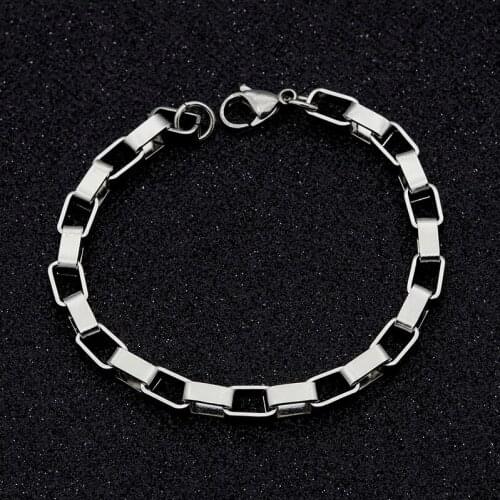 Men bracelet stainless steel Chain on hand charm pandora bracelet male accessories hip hop fashion man bracelets mens wholesale