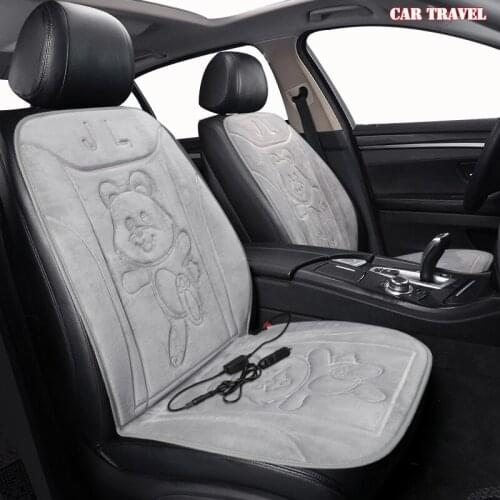 CAR TRAVEL 12V Heated car seat cover for Mitsubishi lancer ASX carisma outlander FORTIS Galant pajero L200 Winter Pad Cushions