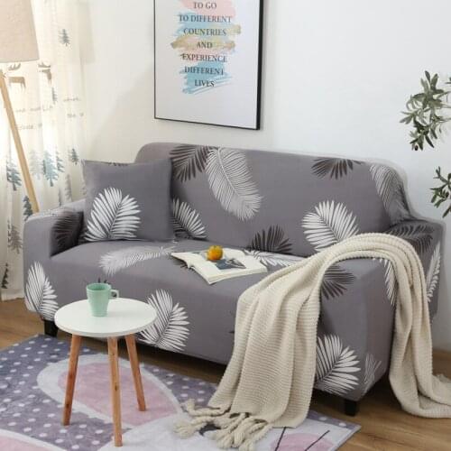1/2/3/4 Seat Printed Sectional Stretch Sofa Slipcovers Elastic Stretch Sofa Cover For Living Room Couch Cover Armchair Cover
