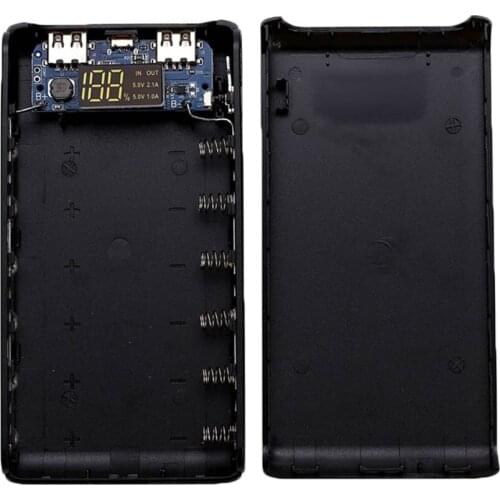 Dual USB Power Bank Case Shell DIY Kit Battery Charger with Type-C & Micro USB Input JR Deals