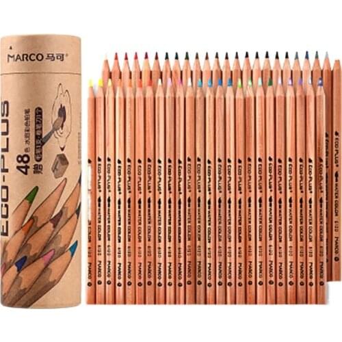 Colored Lead Writing 24/36/48 Color Childrens Log Barreled Colored Pencils Cute School Supplies