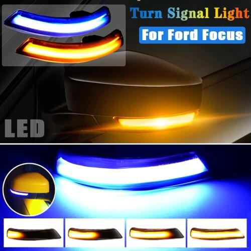 For Ford Focus 2 3 Mk2 Mk3 3.5 Mondeo Mk4 EU Dynamic LED Blinker Side Mirror Marker Turn Signal Light Lamp