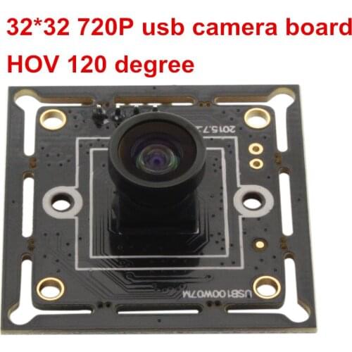 ELP 1280X720 High speed M7 120 degree lens MJPEG 30fps USB2.0 Ominivision OV9712 Chips USB Camera module, 32*32mm small size