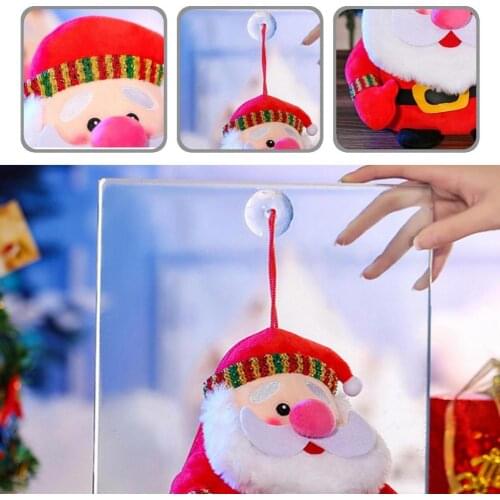 Exquisite Embroidery Creative Christmas Santa Plush Toy Premium Texture Plush Toy Spring Back for Exhibition
