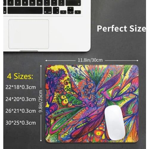 Fiddling Around Mouse Pad 217 Color Colorful Rainbows Spectrum Abstract Neon Musical