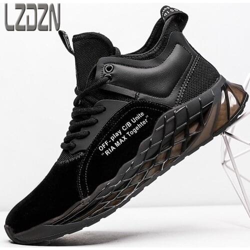 Mens Shoes Air Cushion Sports Shock Absorption Running Shoes Breathable Craft Upper Tide Brand Boots Function Basketball INS