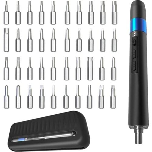 43 in 1 Electric Screwdriver Set 395Rpm 3.7V Lithium Battery Rechargeable Mini Cordless Screwdriver For Phone Tablet Repair Tool