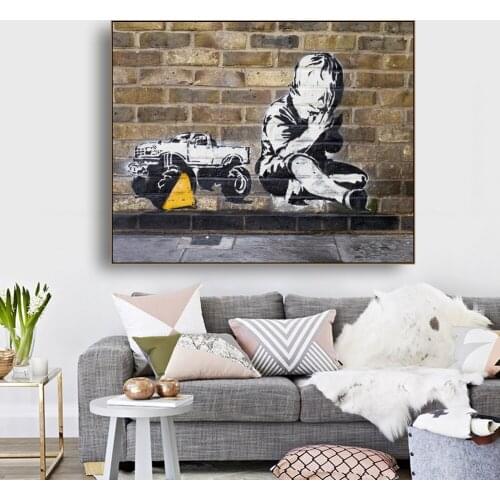 Wall Art Home Decoration Canvas Little Boy by Painting Modern Picture Hd Print Cartoon Frame Modular Poster Living Room