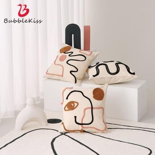 Bubble Kiss Cushion Cover Pillow Creative Abstract Art Streak Pillowcase Sofa Bedroom Decor Throw Pillow for Home Car Decorative