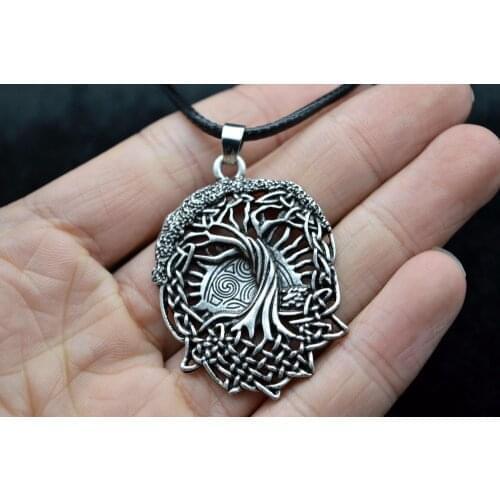 Tree Of Life Necklace Family Tree Slavic Rod Symbol Pendant Viking Amulets Talismans Celt World Tree Pegan Wicca Jewelry