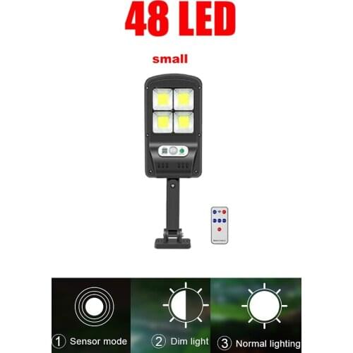 Tabular oblong 48 led Solar Lights Outdoor Wireless COB Solar Motion Sensor solar Security Lamp with 3 Lighting Modes for Garde