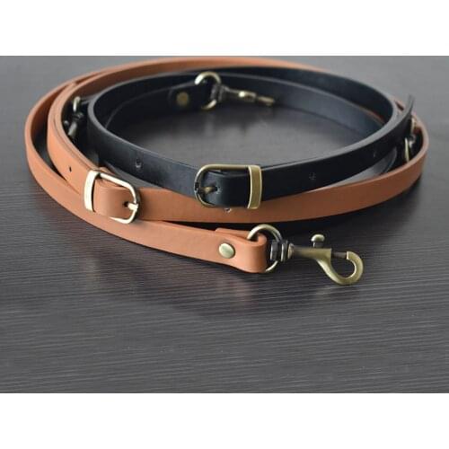Adjustable Leather Hand Bag Strap Shoulder Bag Belts Replacement Bronze Gold Silver Buckle Bag Parts Accessories 135CM for Women