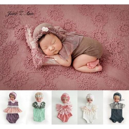 Jane Z Ann Newborn photography props infant costume wrap hat Pillow infant studio shooting accesssories