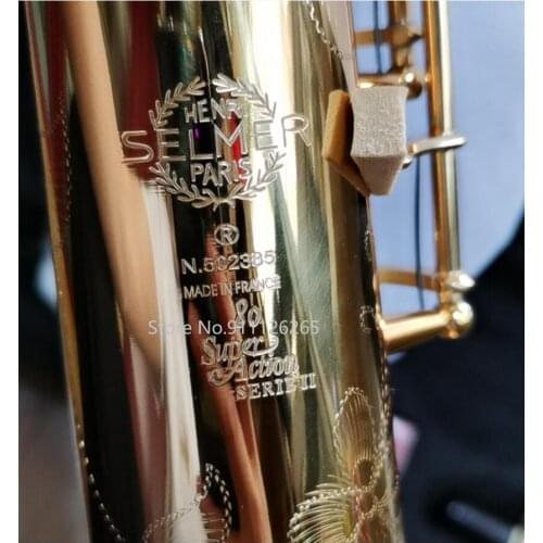 Super Action 80 Series II Soprano Saxophone Pitch B Gold Sax Mouthpiece Professional Grade