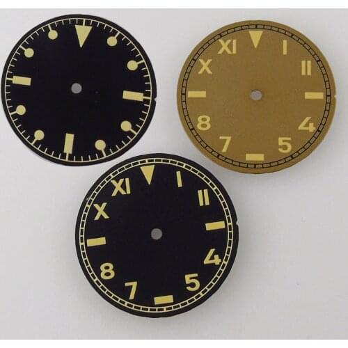 29mm Super luminous California black blue watch Dial Fit For NH35 NH36 ETA 2824 2836 miyota 8215 2813 Automatic Movement
