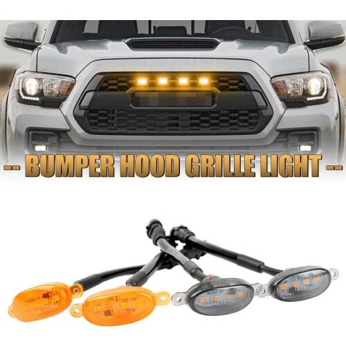 Tendtop Side Lights For Auto Emergency Flashing Grill Warning Signal Lamp Car Universal Daytime Running Lights Police