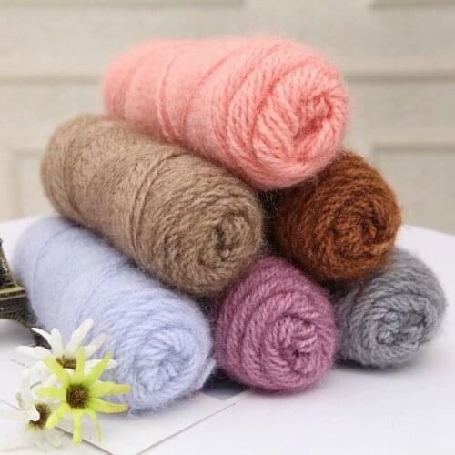 DIY High Quality Squirrel Plush Yarn Merino Wool for weaving Sweater Hat Scarf Anti-pilling Yarn for Crochet Hand Knitting