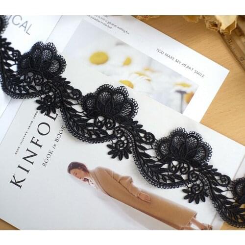 High quality wavy water soluble lace embroidery lace accessories DIY handmade materials wedding headdress decoration