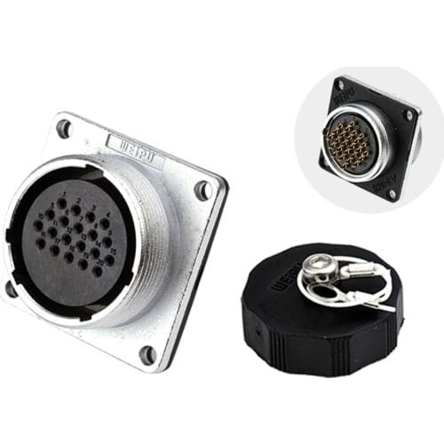 WS28 Z Female Scoket Waterproof Connector Industrial Adapter 2 3 4 7 9 10 12 16 17 20 24 26 Pin Power Soldering Jack Connectors