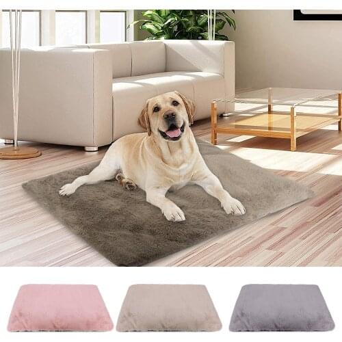 Winter Pet Dog Mats Dog Beds Warm Puppy Cat Sleeping Bed Thick Sofa Blanket For Small Large Dogs Cats Kennel Mattress Washable