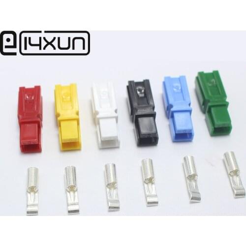 1pair 30A 600V SB30 Power Connector 30amp 1pc x Plug + 1pc Contact PP30 Black Red Color Pole single charger Solar Caravan Boa