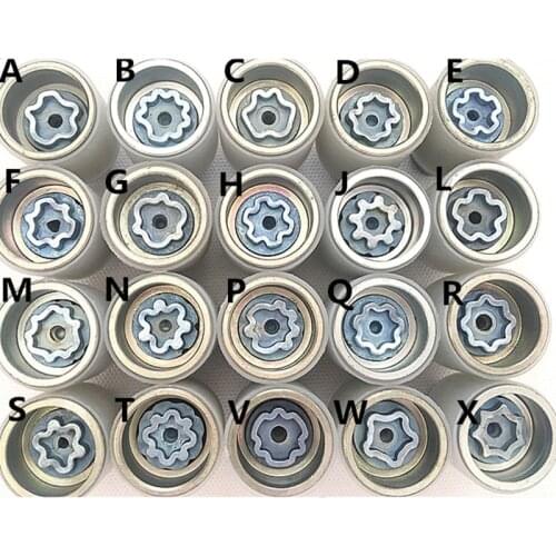 1PCS NoEnName_Null for Audi A1 A5 A3 A4L A6L A7 Q3 Q5 A8 TT R8 tire anti-theft screw disassembly tool key sleeve