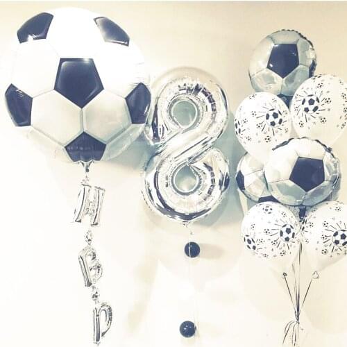 18inch barcelona soccer jersey football balloons Boy birthday Party Decorations Supplies kids Toys globos