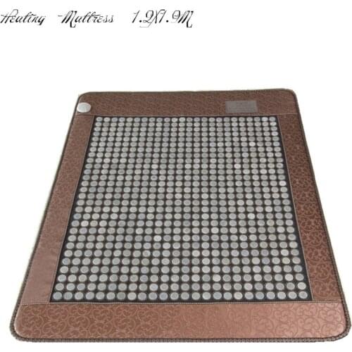 2018 free shipping Infrared Heated Health Mattress Popular Korea Jade Mattress Heating stone with free sleep eye cover 1.2X1.9M