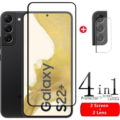 4-in-1 For Samsung Galaxy S21 Plus Glass For Samsung S21 Plus Tempered Glass Full HD Screen Protetor For Samsung S21 Plus Glass