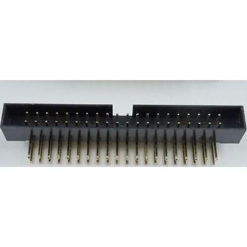40 Pcs Box Header 40Pin 2x20P 2.0mm Pitch Male Shrouded PCB right angle IDC Socket dual rows space 2.0 Through hole DIP
